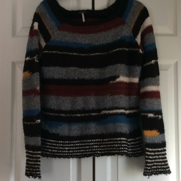 Free People Sweaters - Free People colorful striped sweater